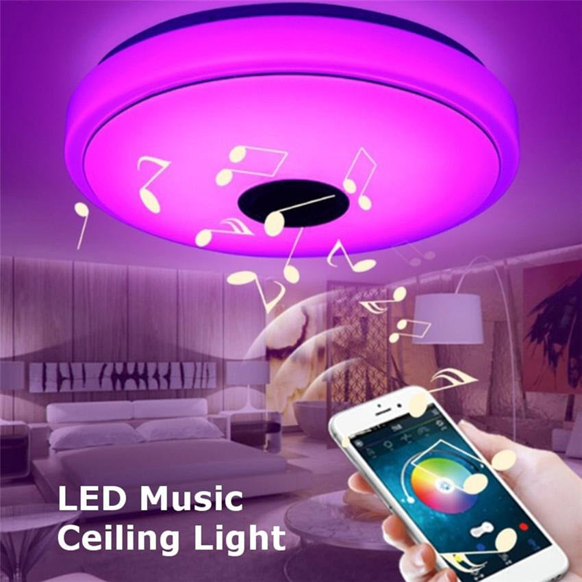 Đèn LED Ốp Trần Công Suất 36W/72W đổi màu RGB kiêm loa Bluetooth thông minh - Kết nối với điện thoại qua Bluetooth PD