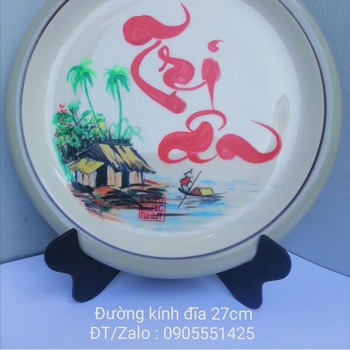 Đĩa thư pháp tri ân thầy cô. Quà tặng Thầy cô. Quà 20/11, 8/3,sinh nhật, quà tết.