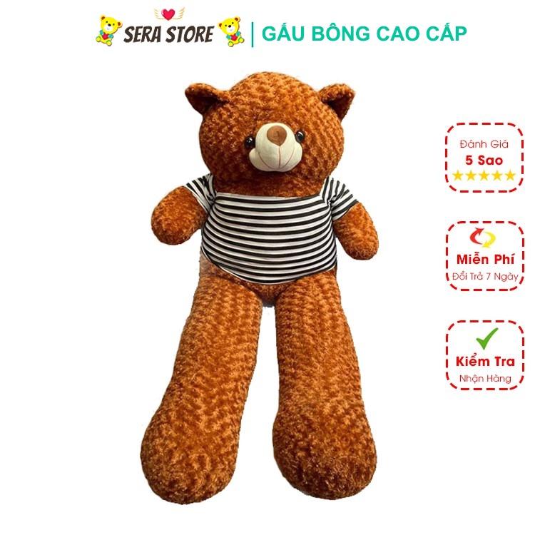 Gấu Bông Teddy 1M8 Gấu Bông To Khổng Lồ Siêu Cute Dễ Thương Vải Lông Xù Cao Cấp Đàn Hồi Đa Chiều Làm Quà Tặng Sinh Nhật