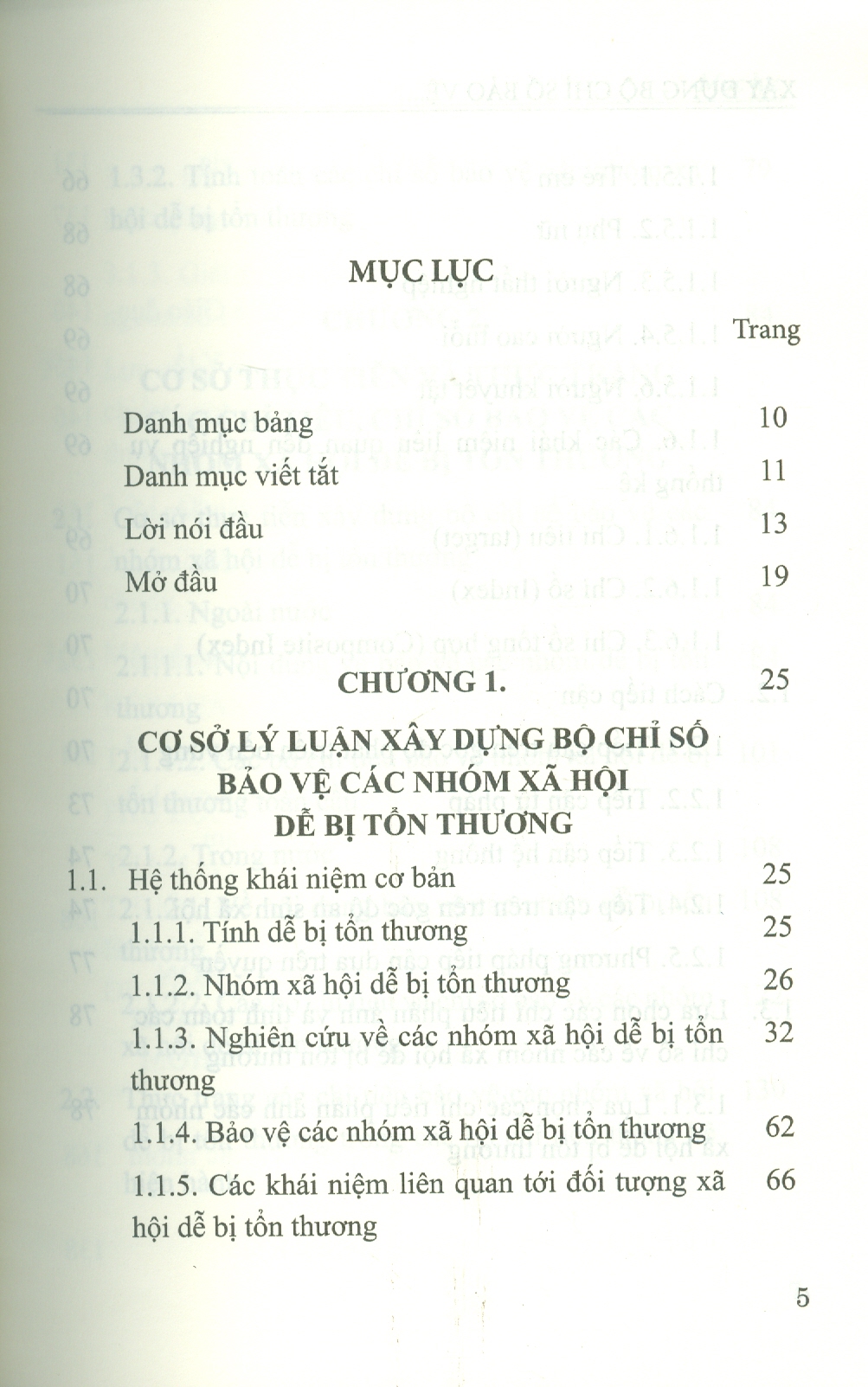 Xây Dựng Bộ Chỉ Số Bảo Vệ Các Nhóm Xã Hội Dễ BịTổn Thương (Sách chuyên khảo)