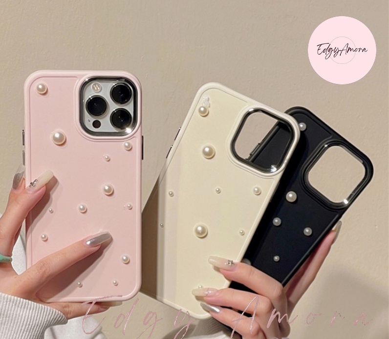 Ốp lưng Iphone chống sốc đính ngọc trai dành cho Iphone 11 / Phone 11 Pro / Iphone 11 Pro Max / Iphone 12 / Iphone 12 Pro / Iphone 12 Pro Max / Iphone 13 / Iphone 13 Pro / IPhone 13 Pro Max / Iphone 14/ Iphone 14 Pro / Iphone 14 Pro Max