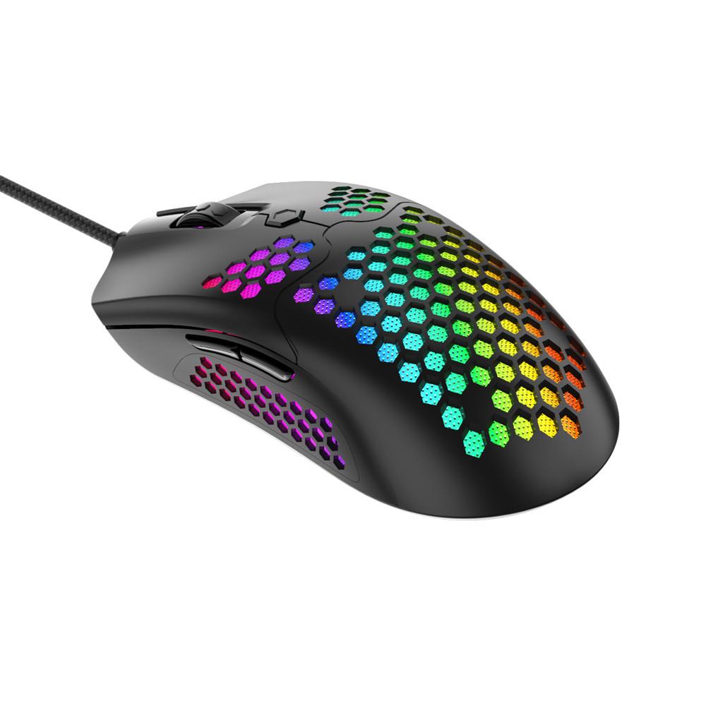 16000DPI Nhẹ Có Dây Rỗng Ra Chơi Game Mouce Chuột 6DPI Có Thể Điều Chỉnh 7 Phím Với Màu Sắc Tươi Sáng Đèn LED backlit Cho LOL CS: đi