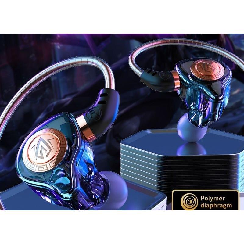 Tai nghe có dây TEKKIN KJ57 Bass Có Mic Khử Tiếng Ồn HiFi PC Máy Tính Để Bàn  - hàng chính hãng - 3.5mm màu xanh