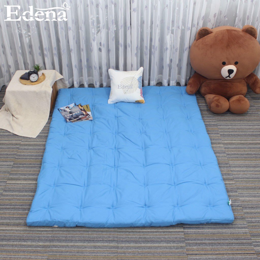 Nệm Topper Edena Màu Xám - Topper MicroFiber - Tấm lót làm mềm, bảo vệ nệm - Dày 5cm - 6 Kích Thước