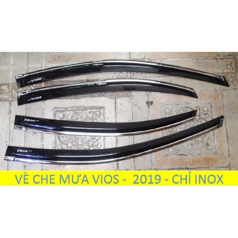 VÈ CHE MƯA CHỈ INOX CAO CẤP DÀNH CHO VIOS 2019-2020-2021