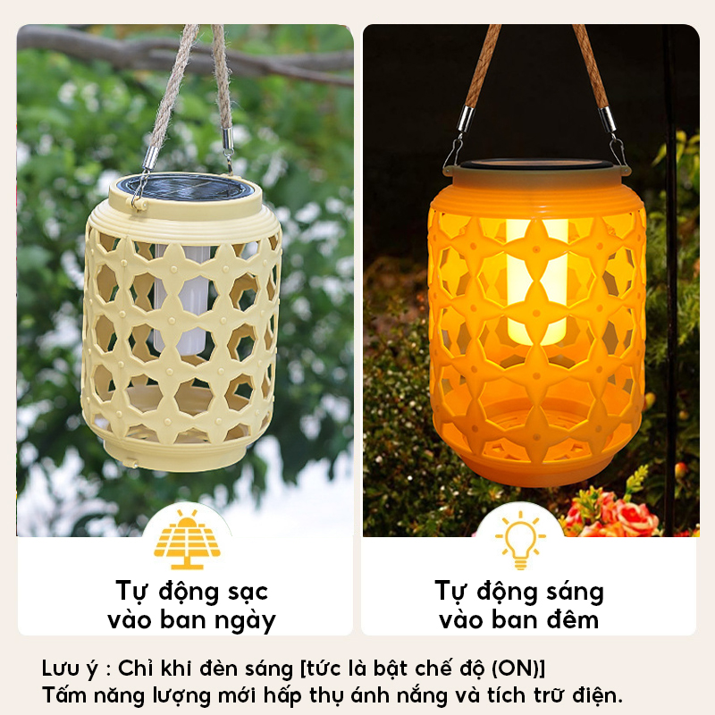 Đèn trang trí năng lượng mặt trời đèn lồng, tích kiệm điện, bóng siêu sáng, chống thấm nước - DA3146