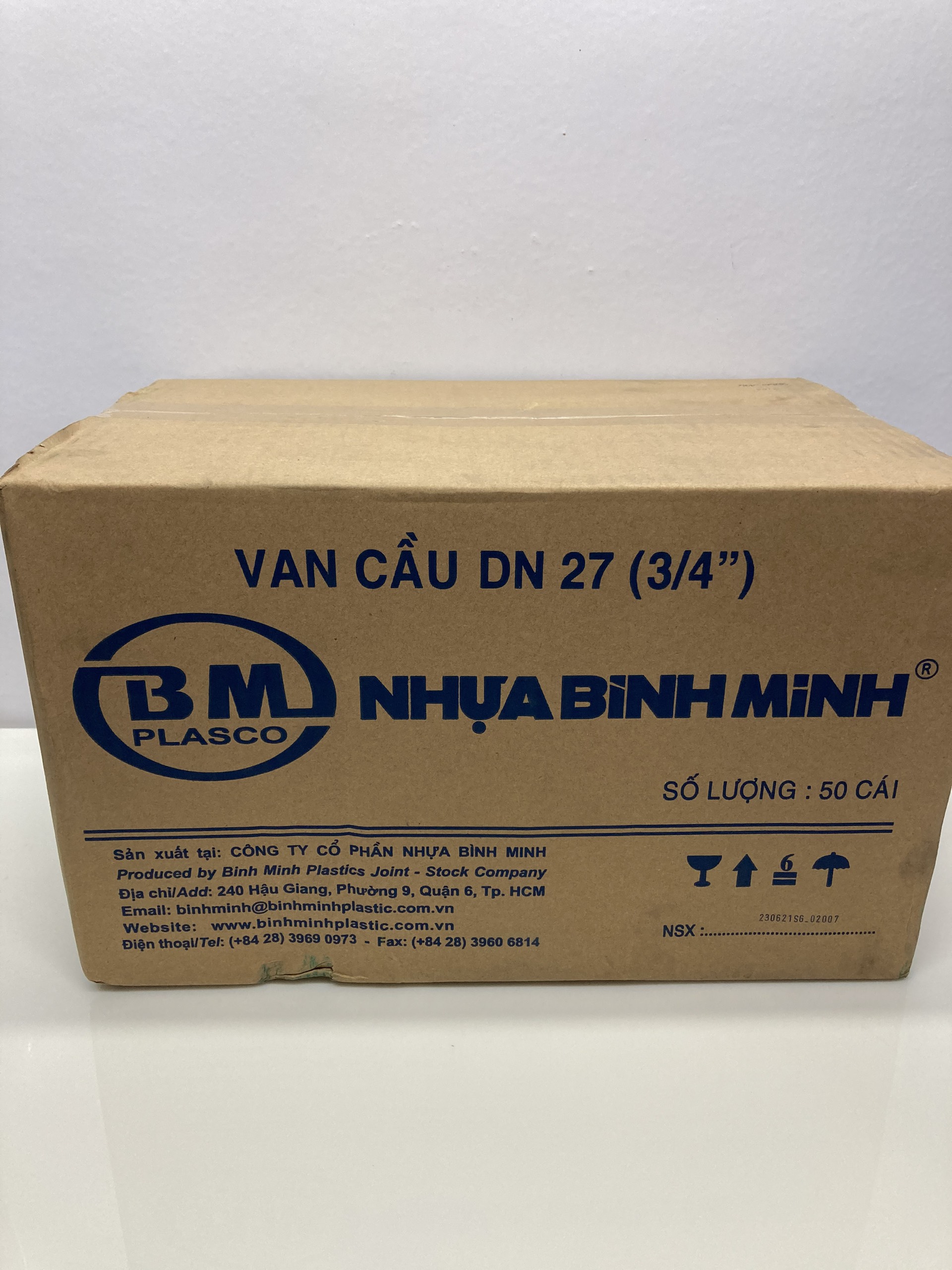 Van khóa nước Pvc Phi 27 Bình Minh