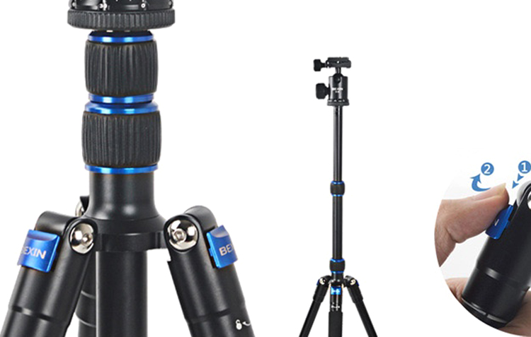 Chân Máy Ảnh Tripod Du Lịch Bexin Ms10 - Ball Head Panorama V30 - Hàng Nhập Khẩu