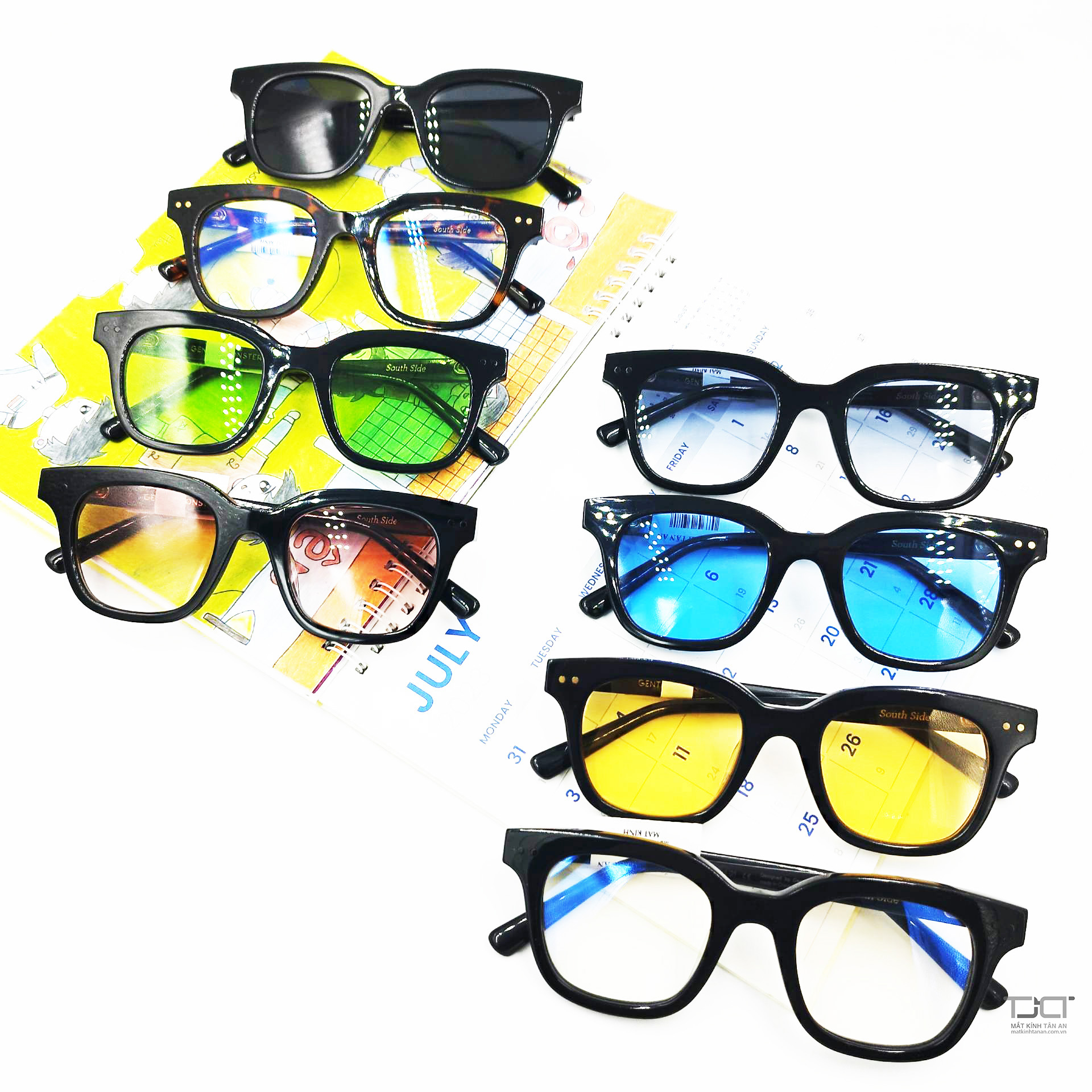 KÍNH MÁT CHỮ V THỜI TRANG, TRÒNG NHIỀU MÀU SẮC TRENDY ,DÙNG ĐƯỚC CẢ NAM VÀ NỮ