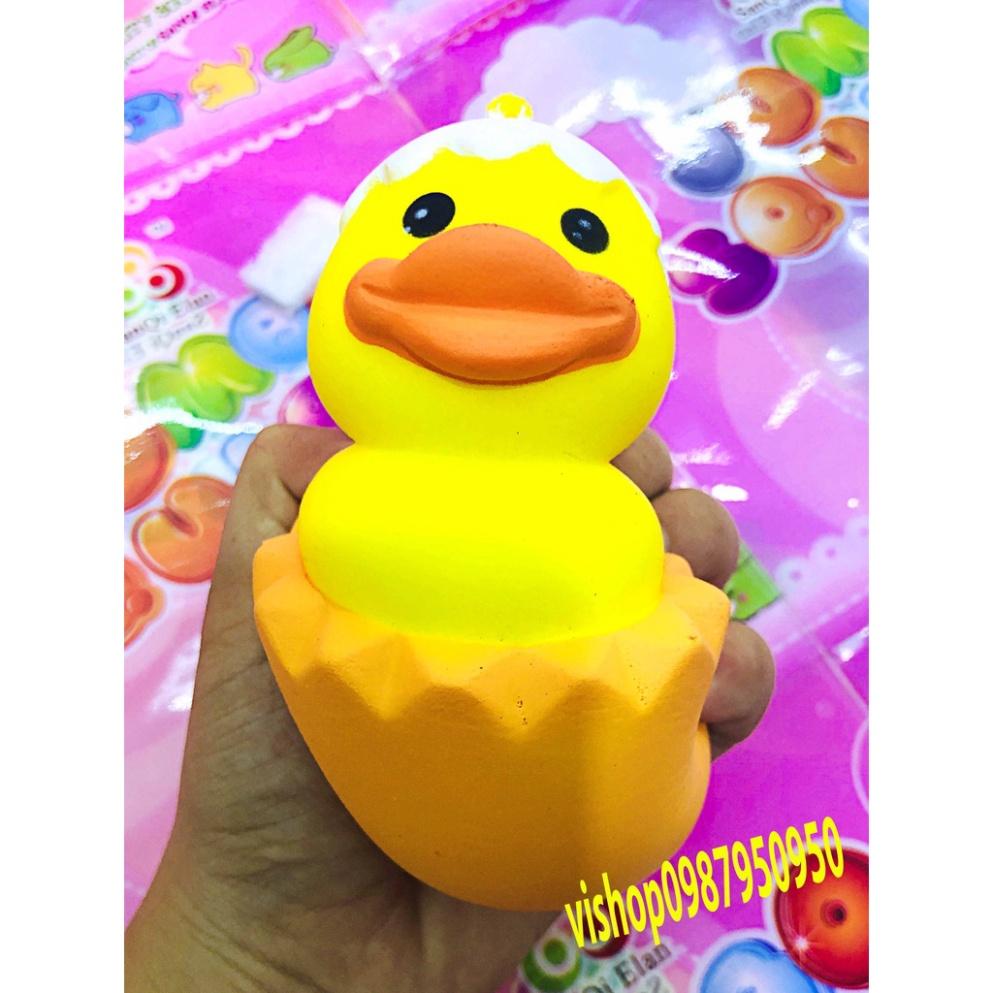 Squishy Lớn JUMBO Hình VỊT CON NỞ qua quả trứng Đồ Chơi Xốp Giảm Stress Hình mềm mịn dễ Thương đàn hồi Cho Bé