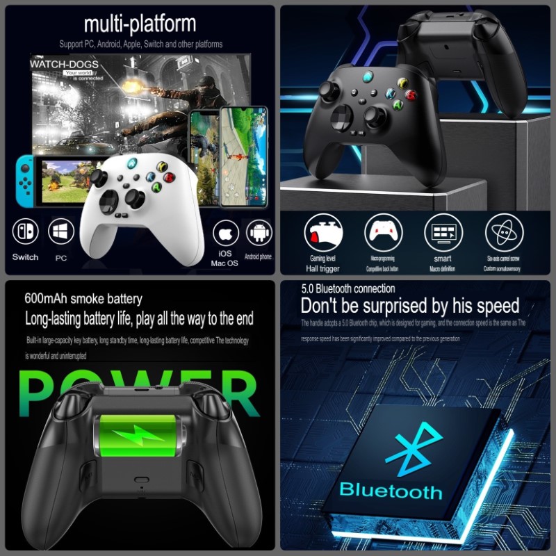 Tay cầm Bluetooth G11 cho máy tính, laptop, smartphone, máy tính bảng, máy game