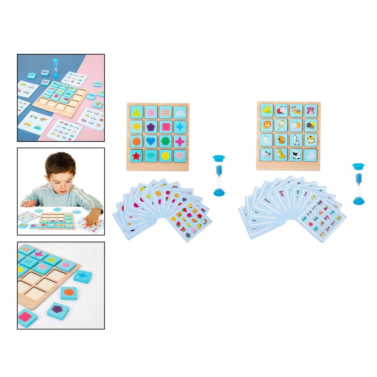 Wooden Memory Chess Game Kid Educational Intelligent Game Toy