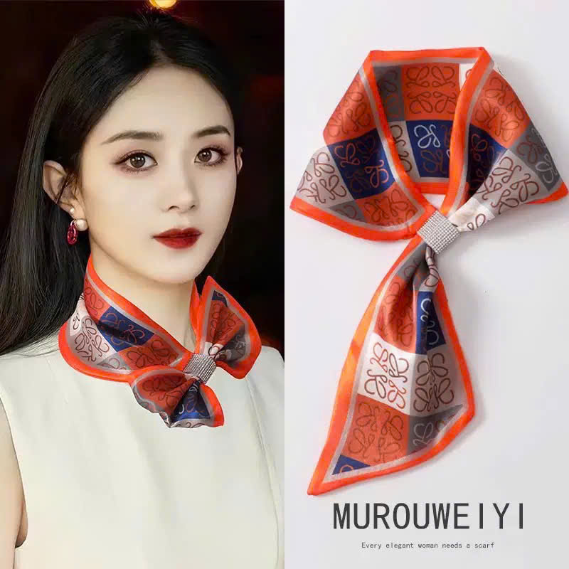KHĂN LỤA DÀI KHĂN QUÀNG CỔ KHĂN CHOÀNG LỤA BĂNG ĐÔ TRANG TRÍ NƠ CAO CẤP ĐA NĂNG SANG TRỌNG THANH LỊCH MÃ 18-38