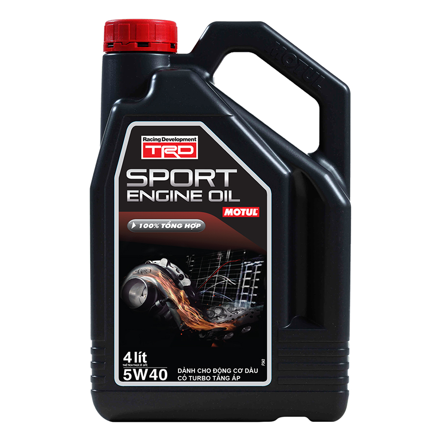 Nhớt Xe Hơi Tổng Hợp Motul Trd Sport Engine Oil 5w40 Diesel 4x4l Vn (4L)