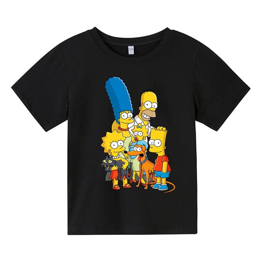 Áo thun cho bé gia đình simpson 2 , 4 màu, có size người lớn, Anam Store