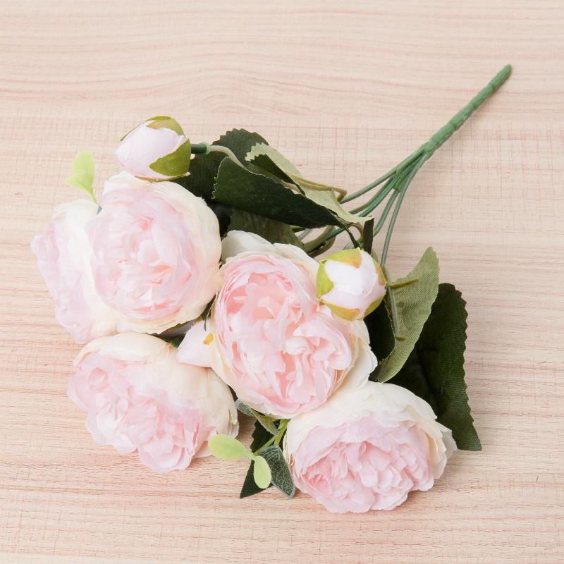 Bó Hoa Hồng Giả 5 Bông Trang Trí Tiệc Cưới