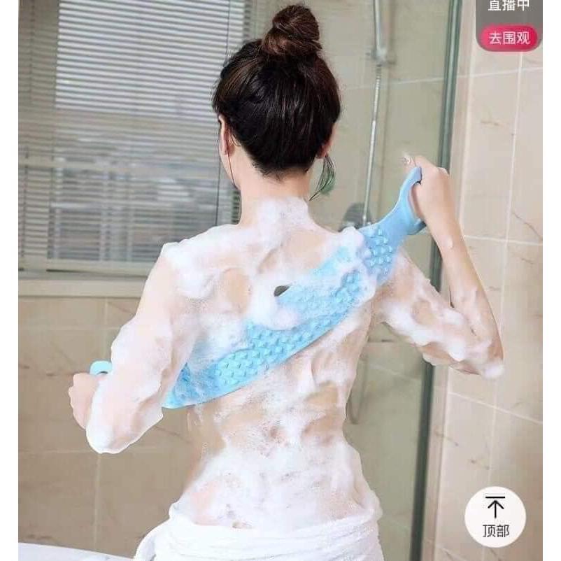 Dây Tắm Chà Lưng Silicone 2 Mặt