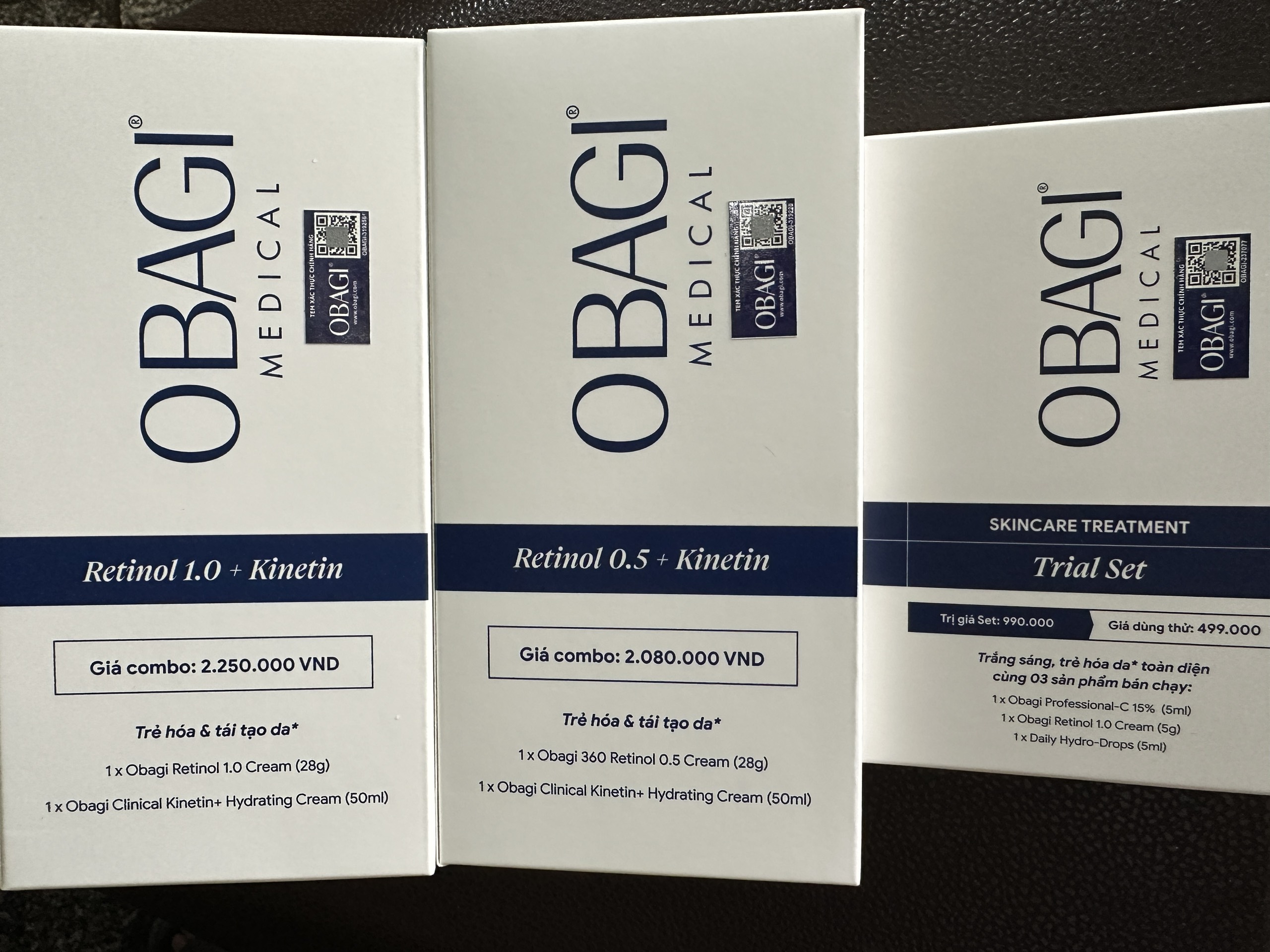 Kem Dưỡng Obagi360 Retinol 0.5 28g Và Kem Dưỡng Obagi Clinical Kinetin+ Hydrating Cream 50ml