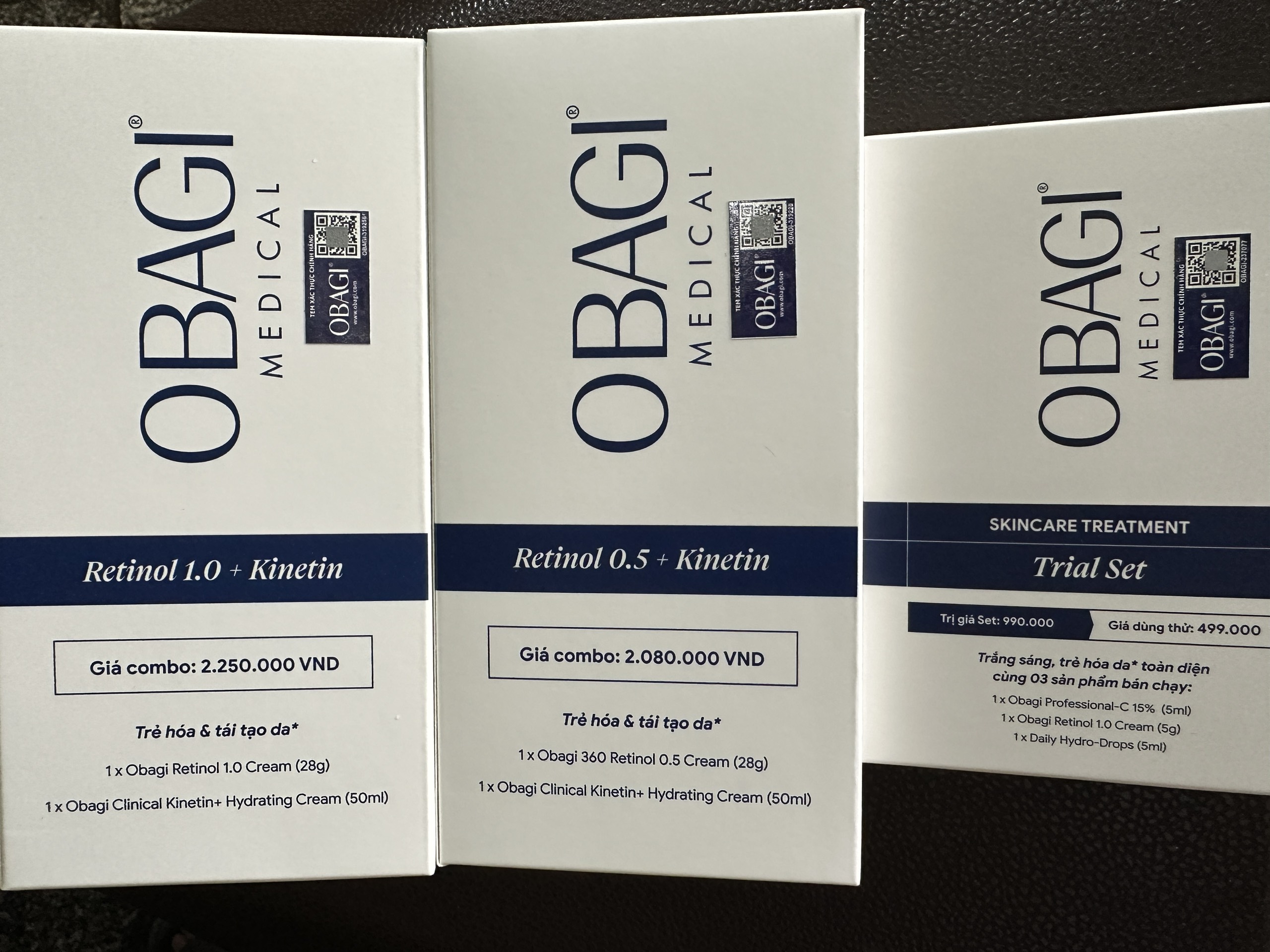 OBAGI - Combo Dưỡng Trẻ Hóa Da RetinoL 28g + Kinetin 50ml