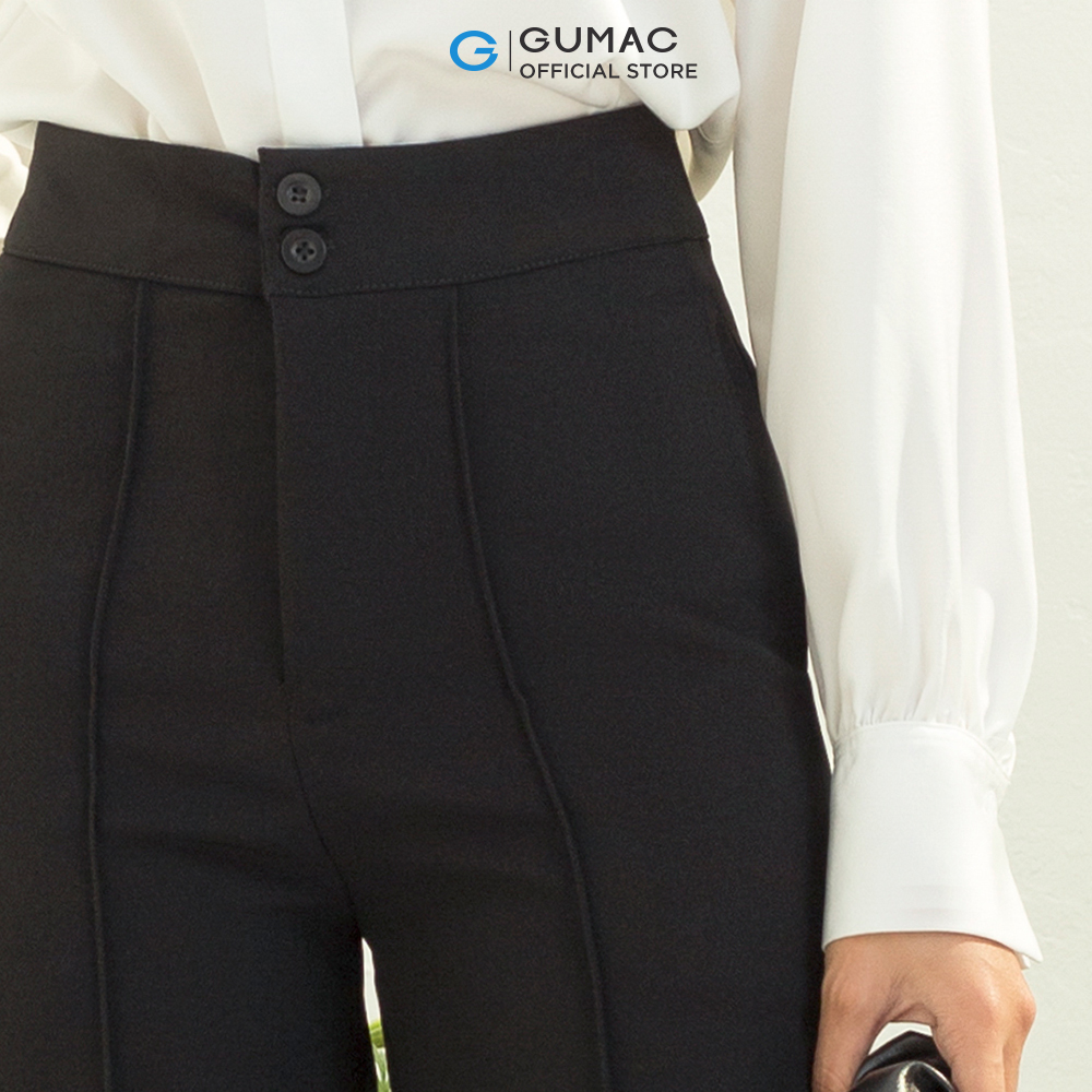Quần tây nữ GUMAC QC04066 ống đứng phong cách công sở thanh lịch