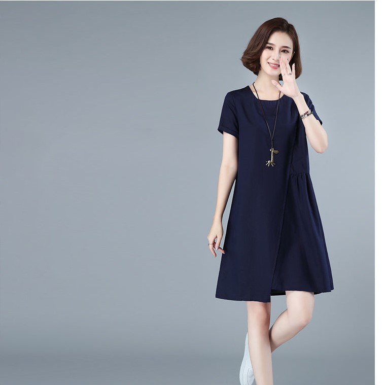 Đầm linen suông dài chất liệu mềm mịn siêu thấm hút mồ hôi thoáng mát ARCTIC HUNTER Ah71