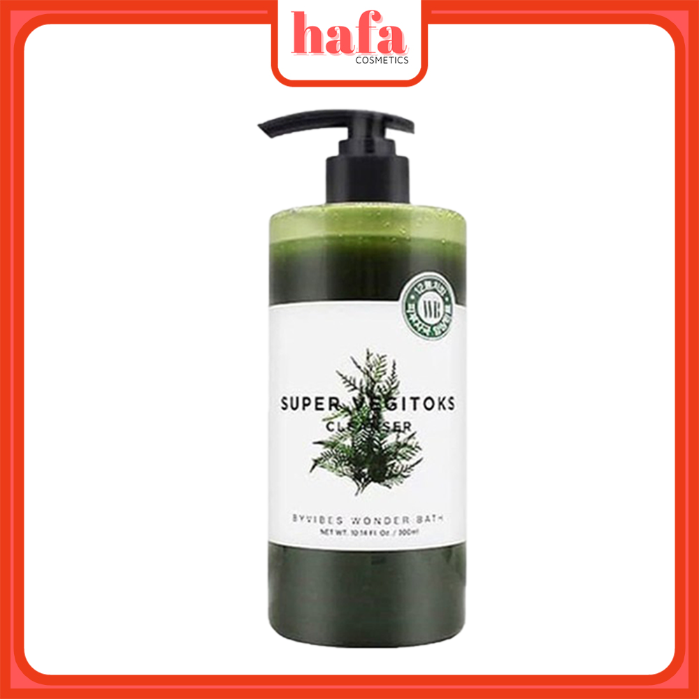 Sữa rửa mặt thải độc rau củ Byvibes Wonder Bath Super Vegitoks Cleanser 300ml