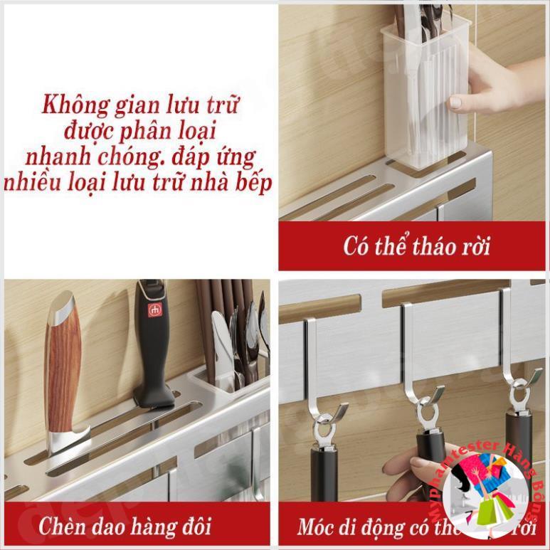 Kệ để dao giá treo dao thớt treo đồ nhà bếp cài dao dán tường QUANGLONG Đồ dùng nhà bếp đa năng bằng Inox không rỉ sét