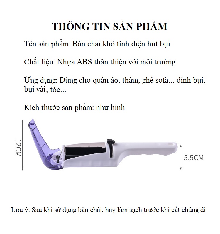 Cây lăn bụi, hút bụi bẩn hình con cá heo - loại bỏ bụi, lông thú cưng trên quần áo và đồ dùng gia đình - tặng kèm 3 miếng dán siêu chắc