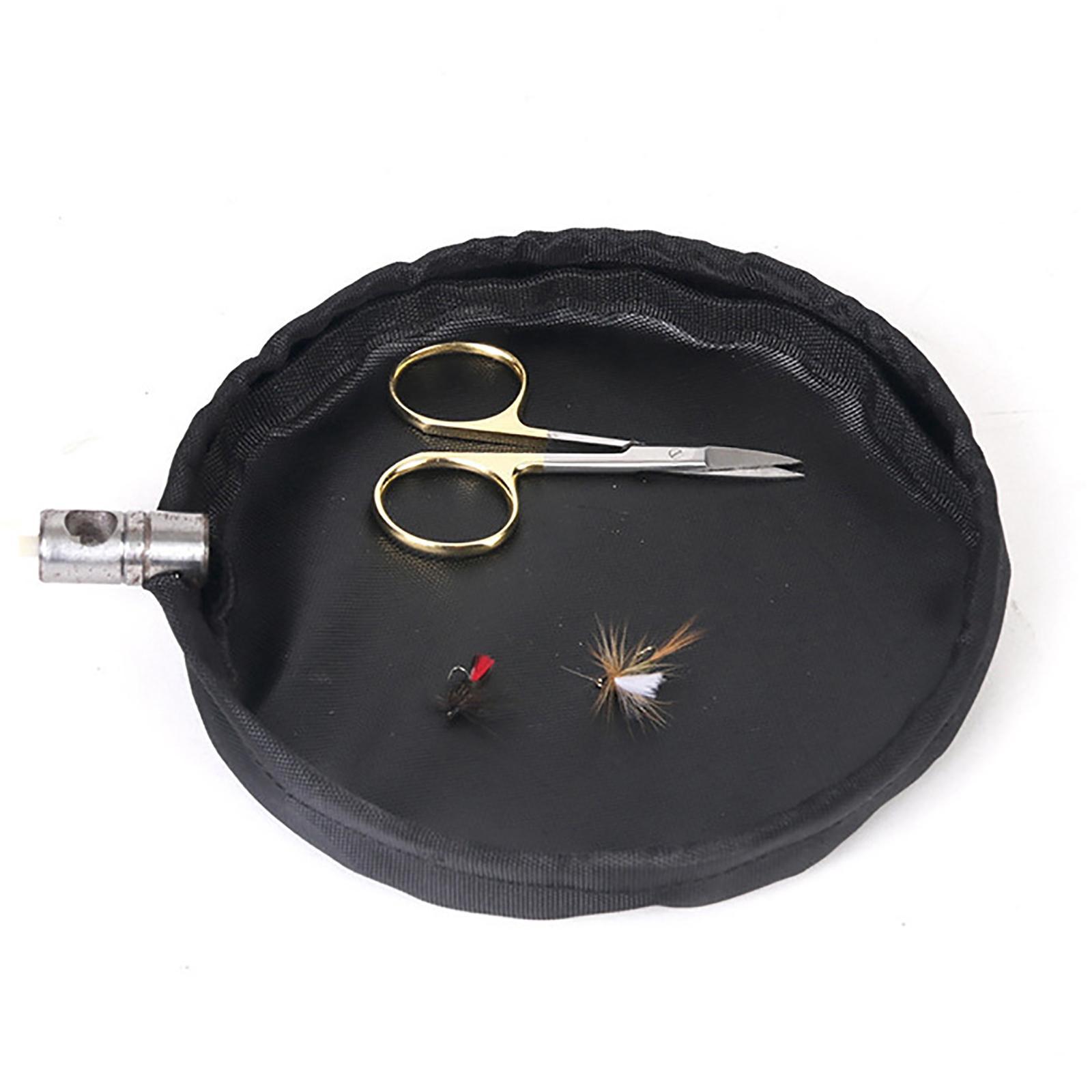 Fly Tying Trash Tray Trash Holder Garbage Bag for Fly Tying Vise Lightweight