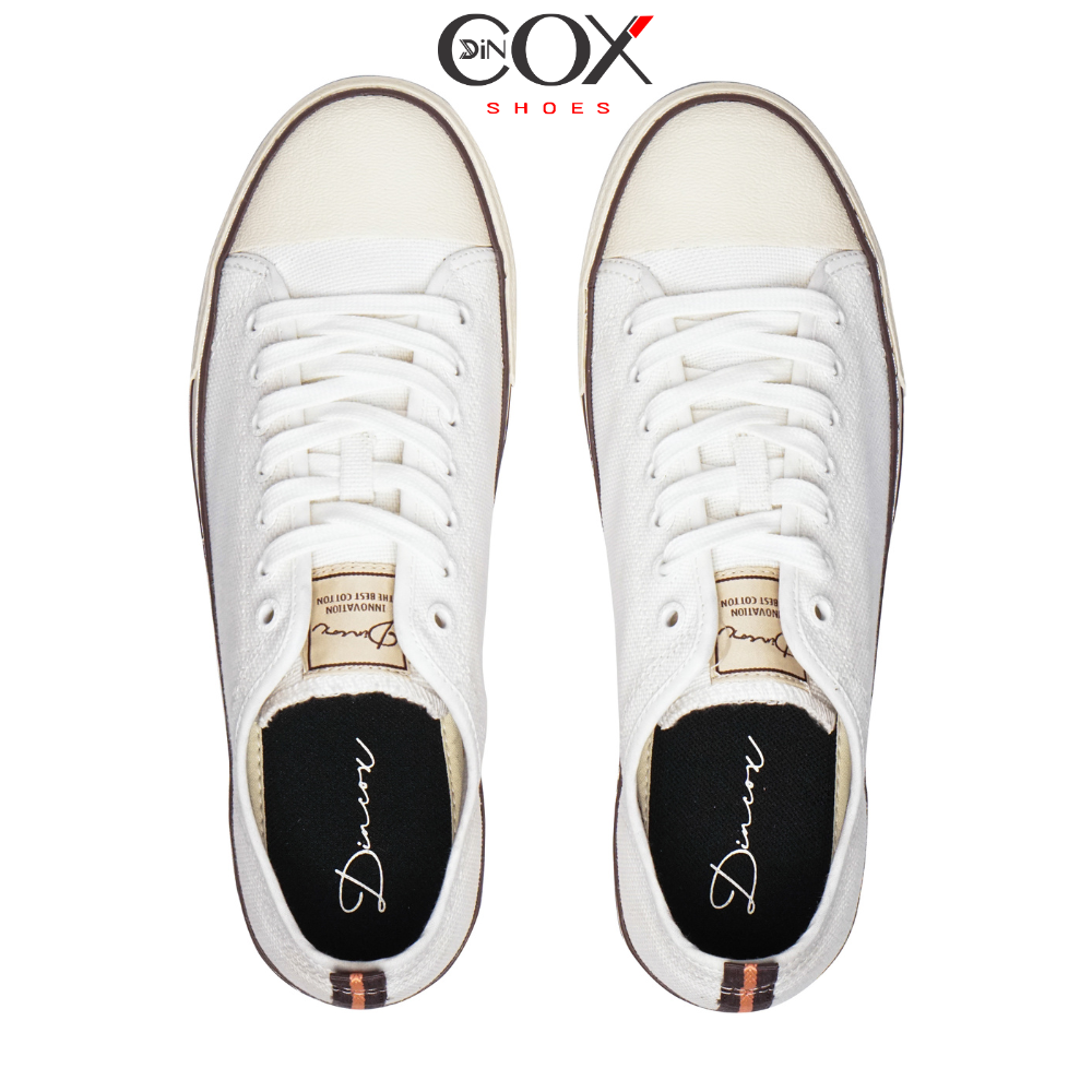 New Arrivals | Giày Sneaker Vải Canvas Nam DC23 Off/White Dincox Đơn Giản Tinh Tế