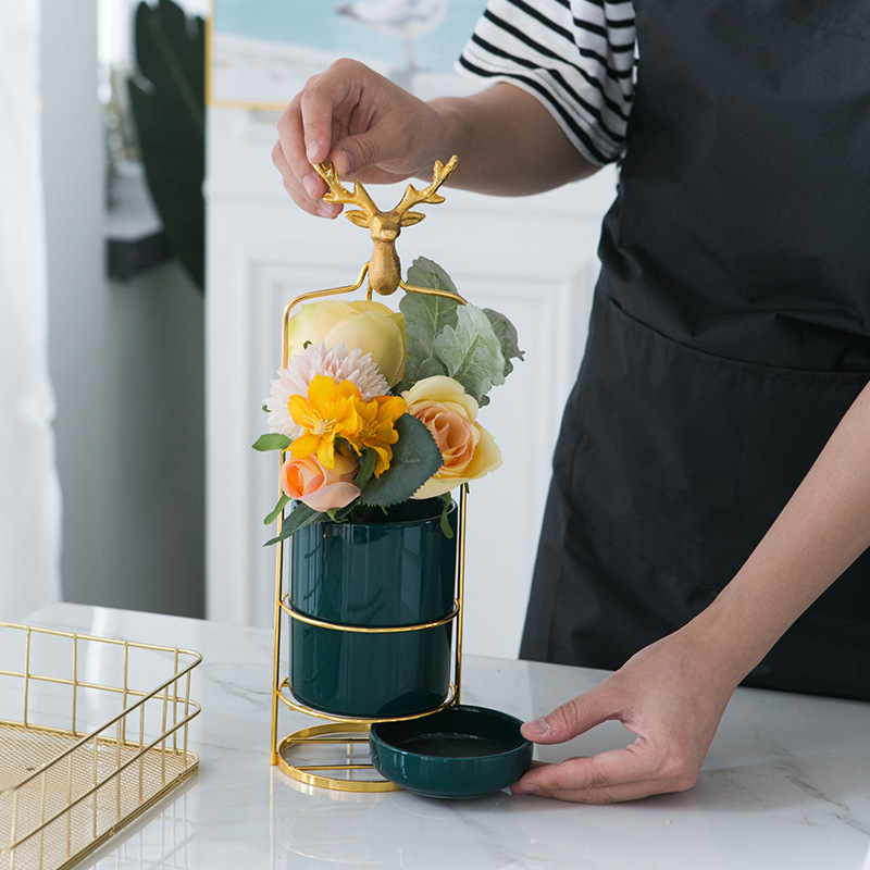 Giỏ Treo Chậu Hoa Ban Công Trong Nhà, Chậu Hoa Trang Trí Cao Cấp Màu Ngẫu Nhiên DECOR LUXURY - Hàng Nhập Khẩu