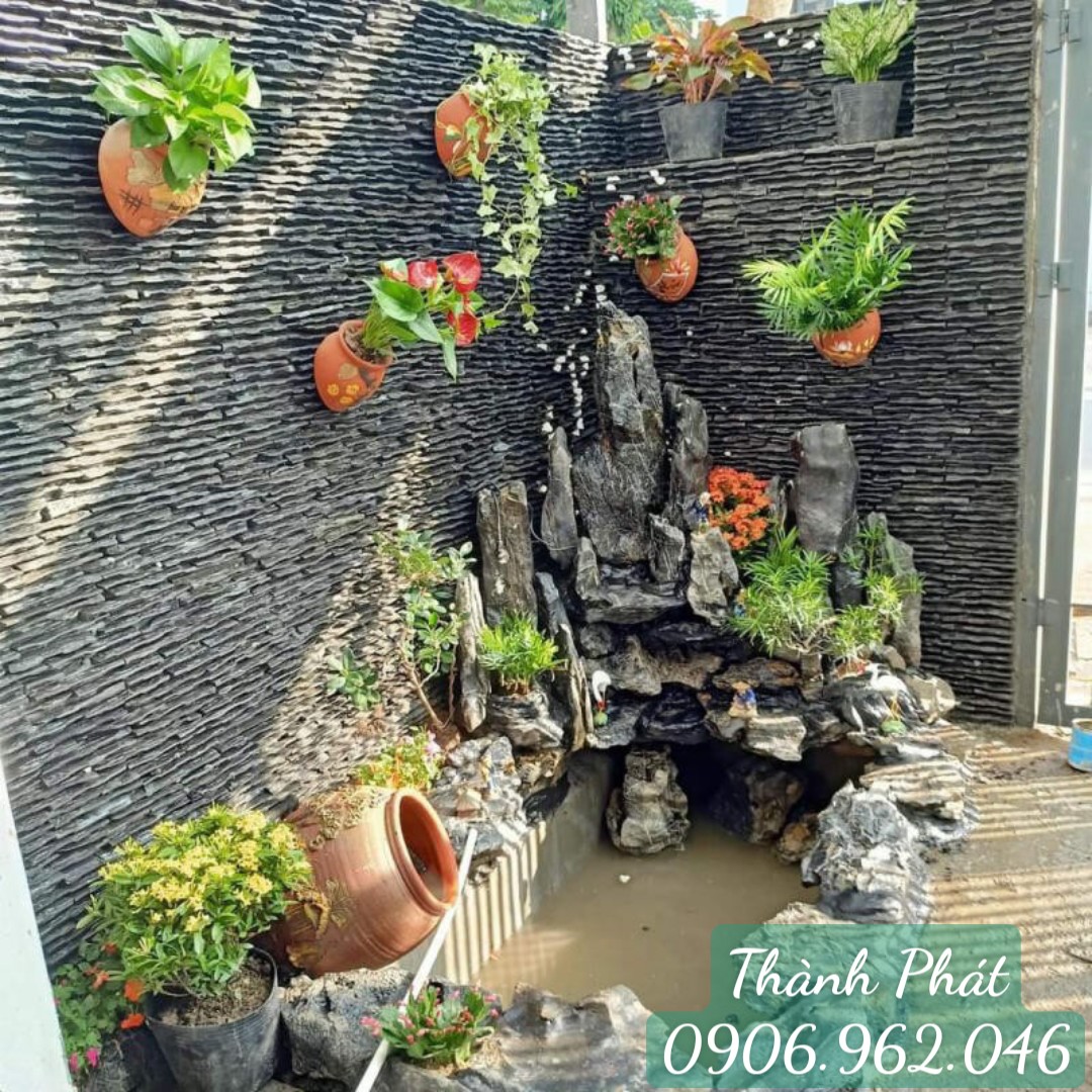 Đá suối thác nước trang trí