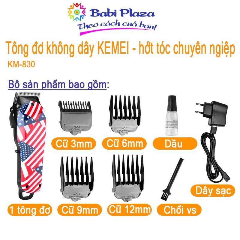 Tông đơ cắt tóc chuyên nghiệp KEMEI KM830 .