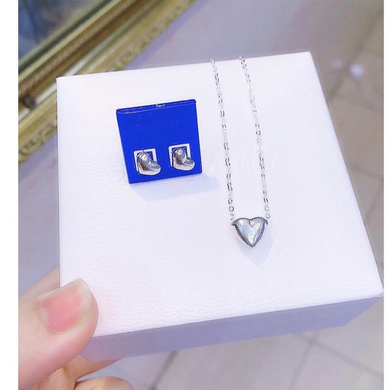 Dây chuyền nữ mặt trái tim chất liệu bạc ta-Minh Tâm Jewelry