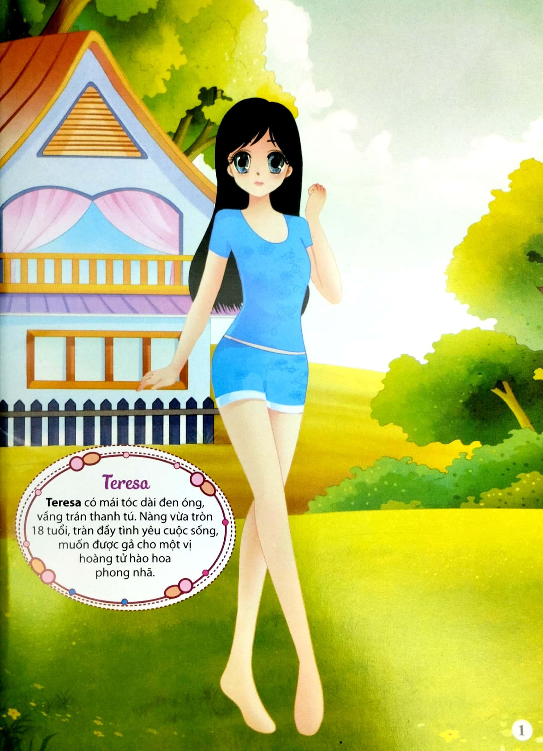 368 Bóc Dán Sticker - Hình Dán Trang Phục Công Chúa - Quyển 7 - Lãng Mạn