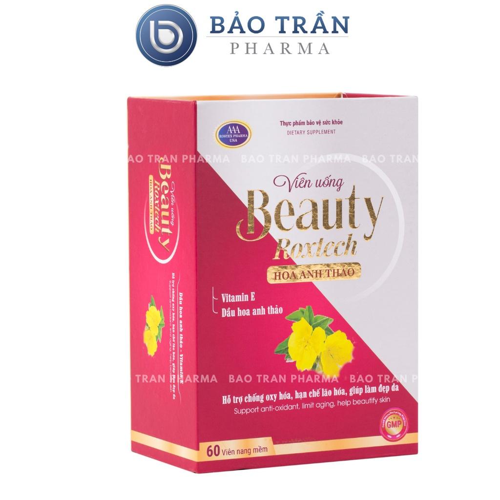 Viên uống tinh dầu hoa anh thảo Beauty Roxtech Hoa Anh Thảo hỗ trợ làm đẹp da, chống lão hóa