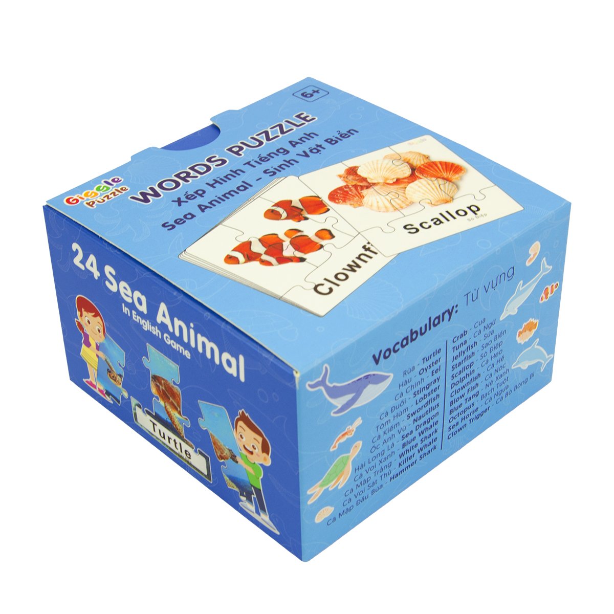 Đồ chơi xếp hình từ vựng Tiếng Anh - Xếp hình - Giggle Puzzle - Nguyễn Trắc