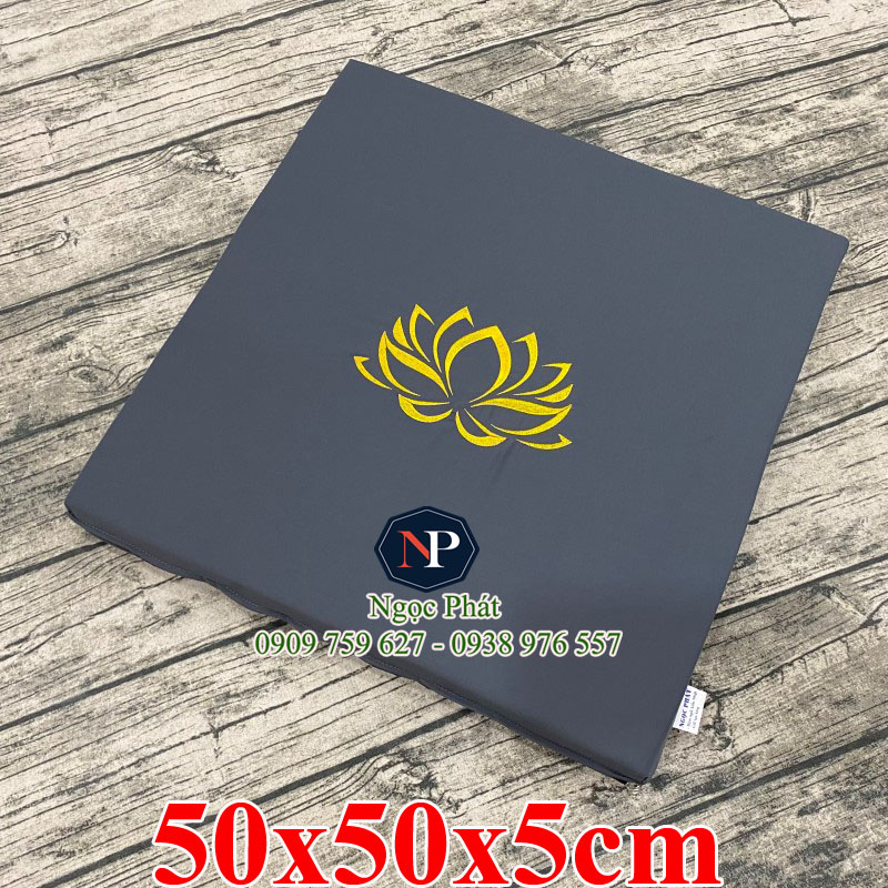 Nệm Ngồi Thiền MANDALA 50x50x5cm Phật Giáo Và Yoga - Ruột Nệm Siêu Bền T60