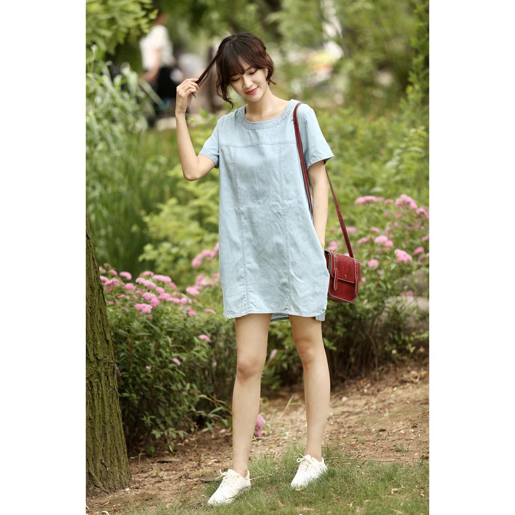 ĐẦM SUÔNG CỔ TRÒN VIỀN NHẸ NHÀNG - DS110