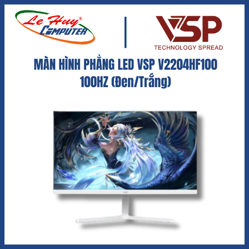 Màn Hình Phẳng LED VSP V2204HF100 100HZ - Trắng - Hàng Chính Hãng