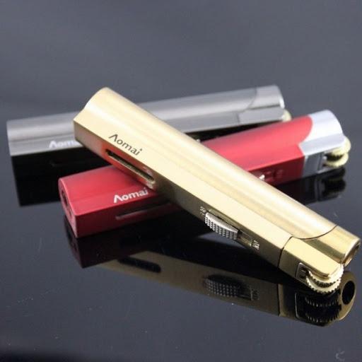 Bật-lửa-Hột-Quẹt-Khò 1 Tia Cực Mạnh Có Chế Độ Rảnh Tay Aomai AM-228 Không Sợ Tắt Khi Đi Ngoài Gió