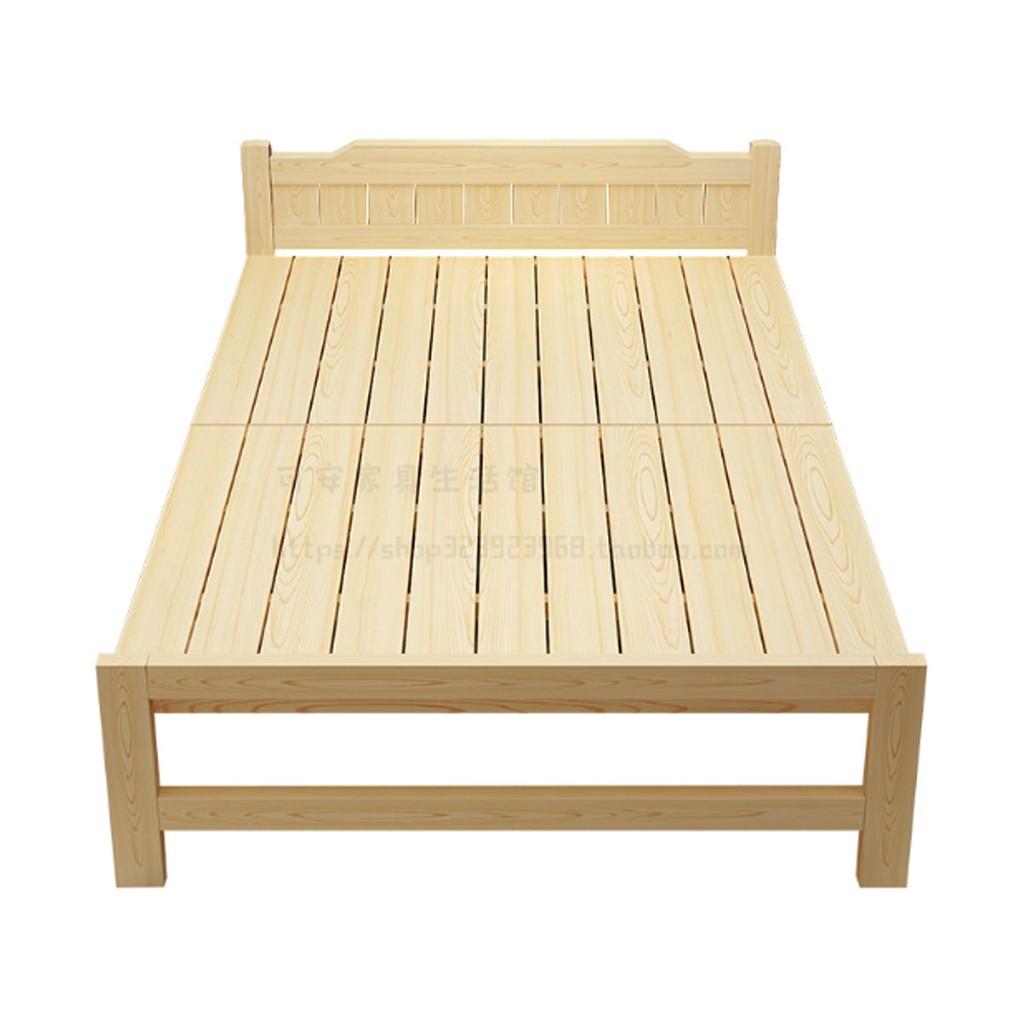 Giường xếp gỗ thông xếp gọn 120cm- giường ngủ gấp gọn