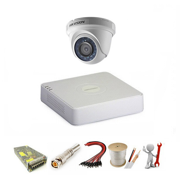 Trọn bộ 1 camera Hikvision 2.0 Megapixel - Hàng chính hãng