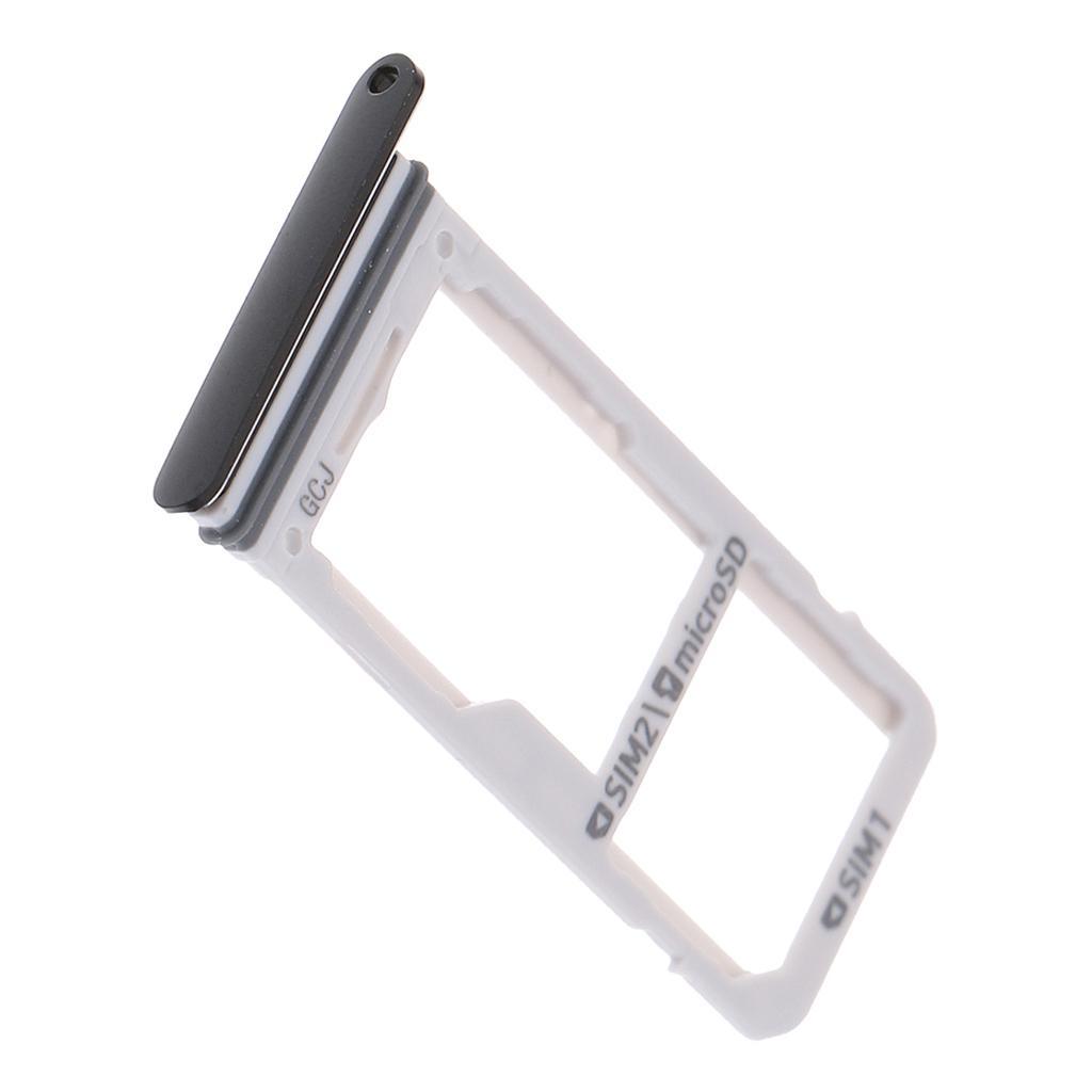 2Piece SIM Card+Micro SD Card Holder for S8 S8Plus Black+Blue