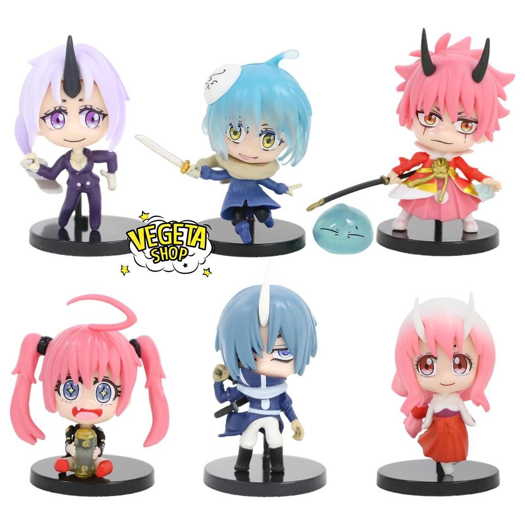 Mô hình Chuyển sinh thành Slime - Rimuru Tempest Shion Benimaru Milim Nava Souei Shuna - Cao 6~7cm - Anime Manga Slime