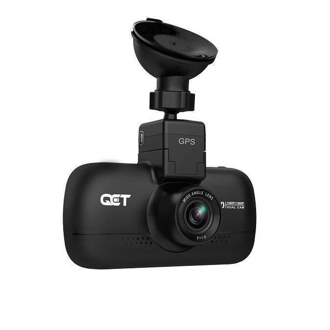 Camera hành trình ô tô trước và sau QCT 1080P có GPS - Hàng nhập khẩu