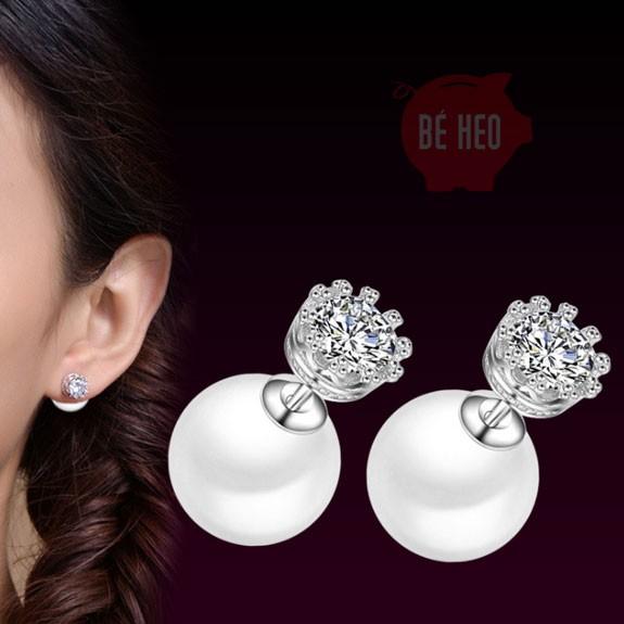 Bông tai ngọc nhân tạo công chúa