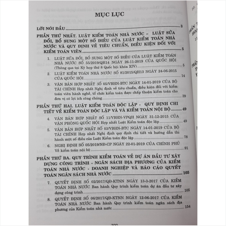 Sách Luật Kiểm Toán Nhà Nước - Pháp Lệnh Xử Phạt Vi Phạm Hành Chính Trong Lĩnh Vực Kiểm Toán, Lập Thẩm Định và Ban Hành Kế Hoạch Kiểm Toán - V2219D