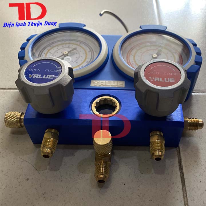 Đồng hồ đo áp suất gas máy lạnh VALUE R22 hàng chính hãng