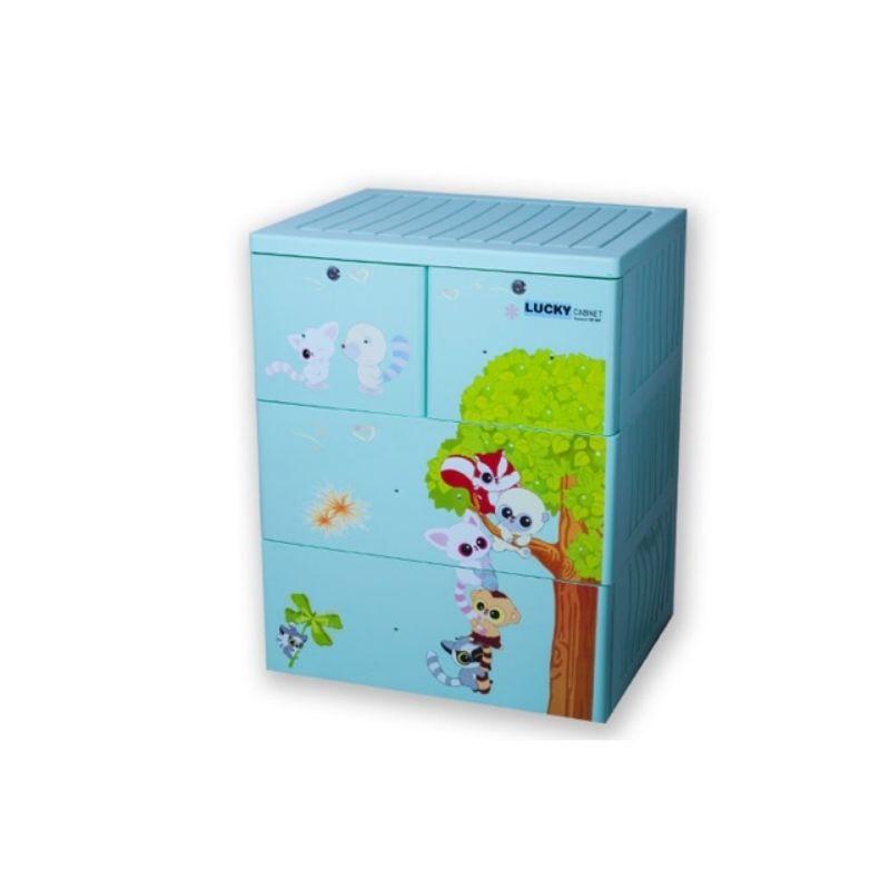 Hỏa Tốc Tủ nhựa Lucky 3 tầng 4 ngăn